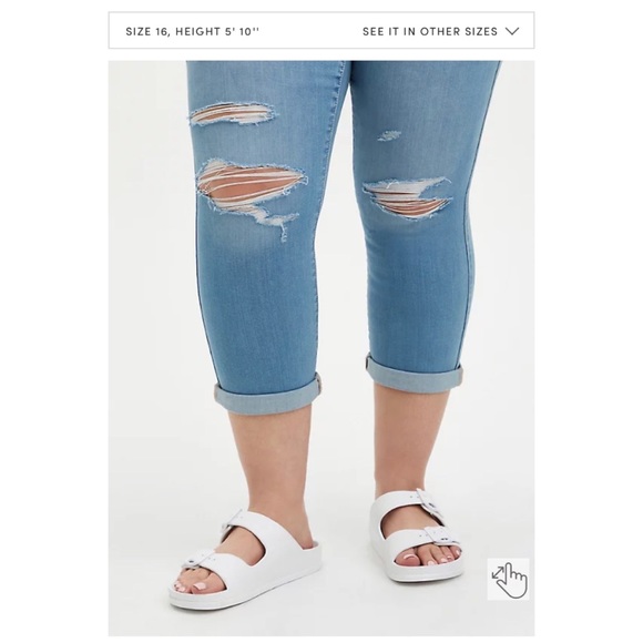 NEVER WORN Torrid 22 Crop Jegging - Super Soft Eco Light Wash - Picture 6 of 15